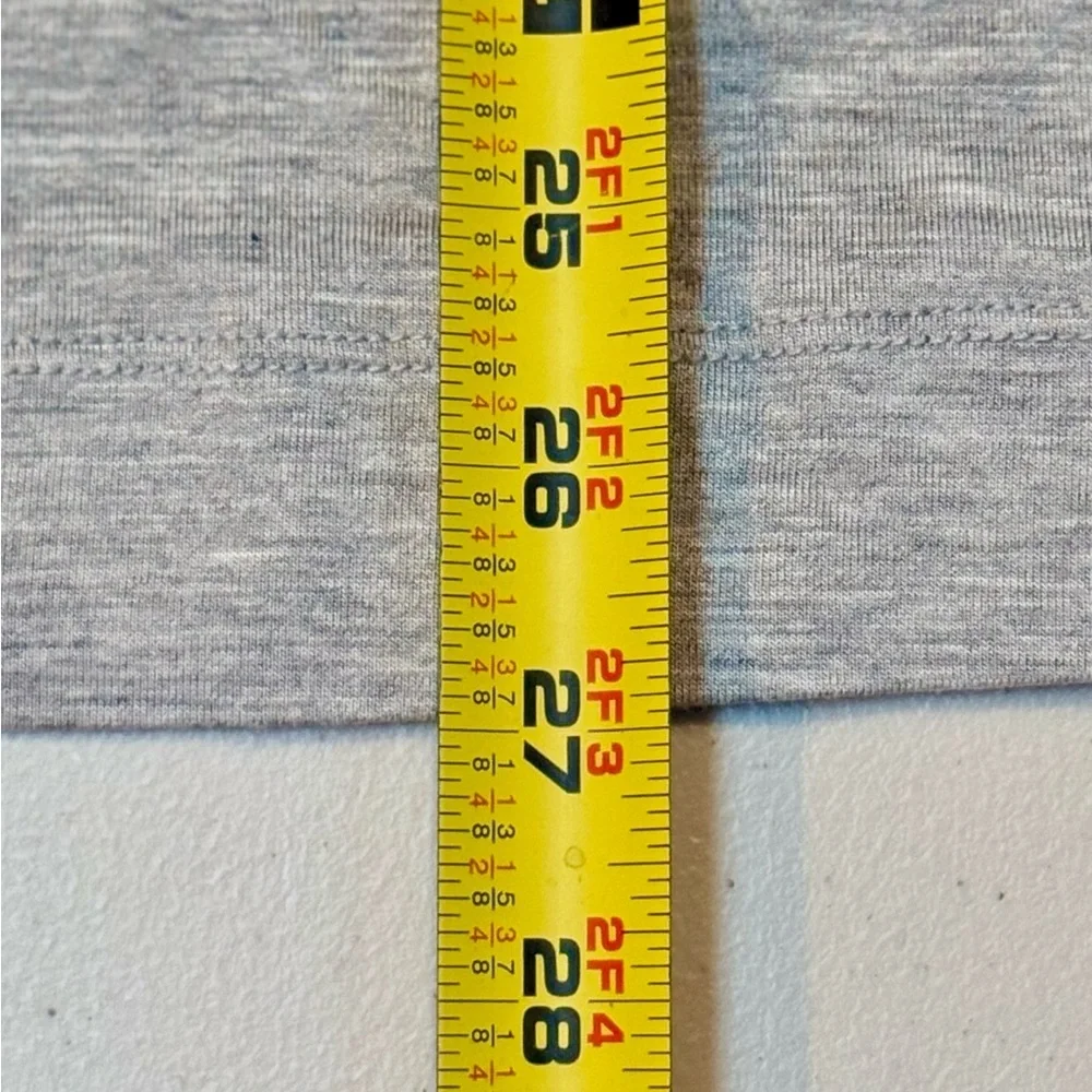 LOFT Long Sleeve Scoop Neck Rayon Tee Grey Heather Sz M‎